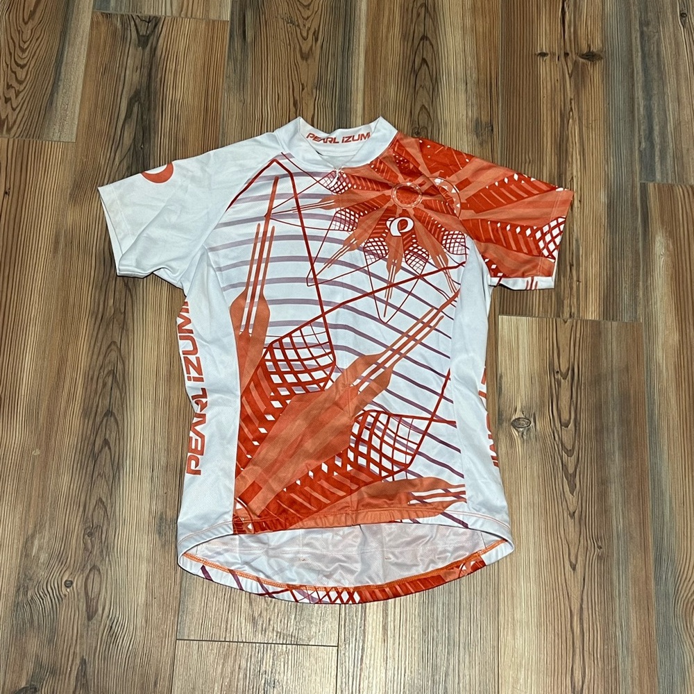Pearl Izumi Vibrant Orange and White Jersey